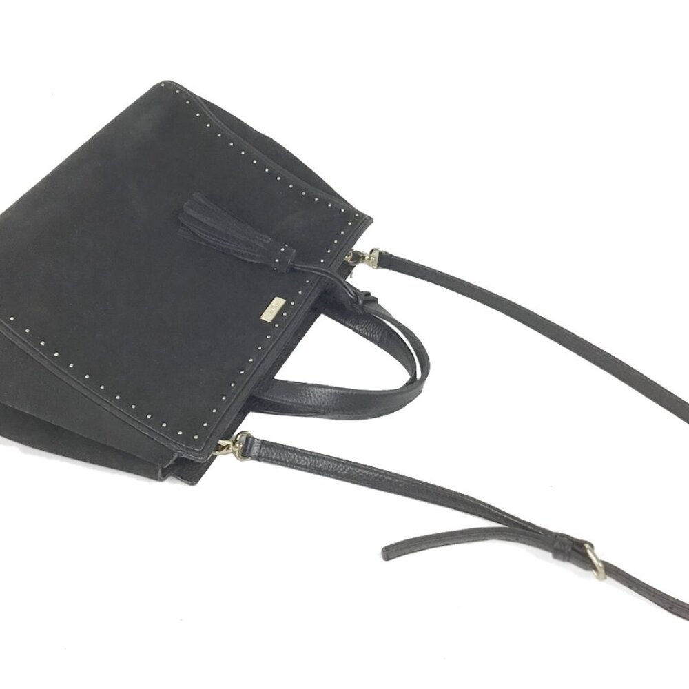 Kate Spade Abby West Street Black Leather Satchel Bag - Picture 12 of 13